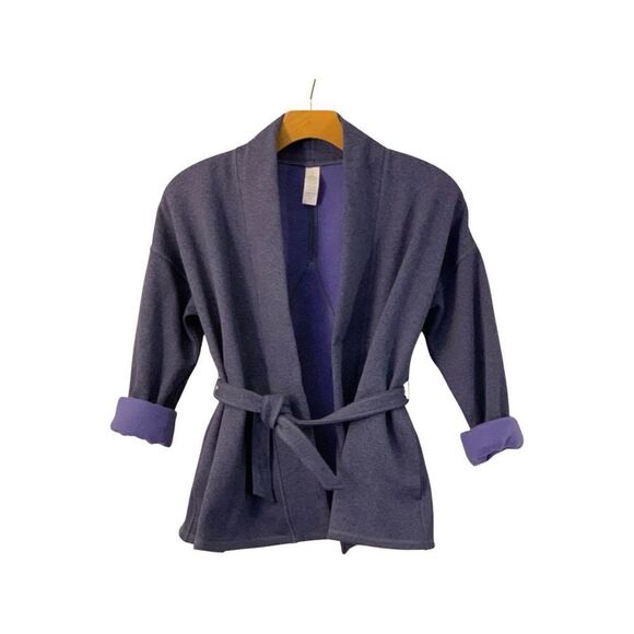 Lululemon Ivivva Blue Fleece Lined Wrap Cardigan - Picture 1 of 3